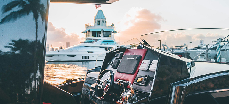 yacht docking in Hallandale Beach