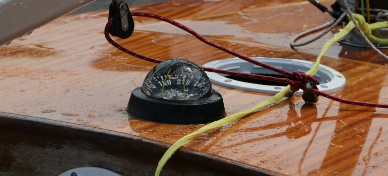ropes on a boat