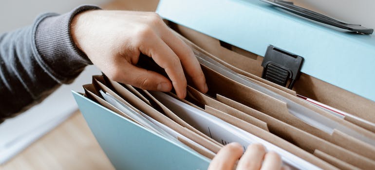 folder with paperwork