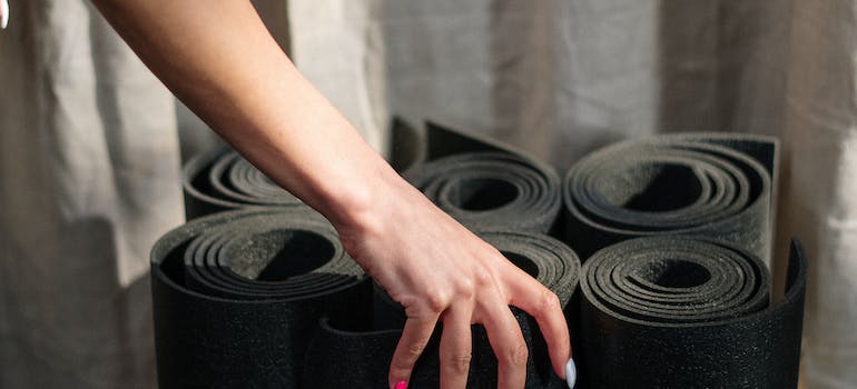 folded workout matresses