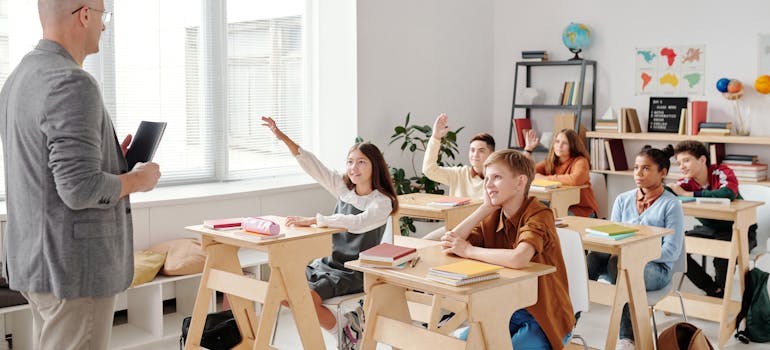 kids in class