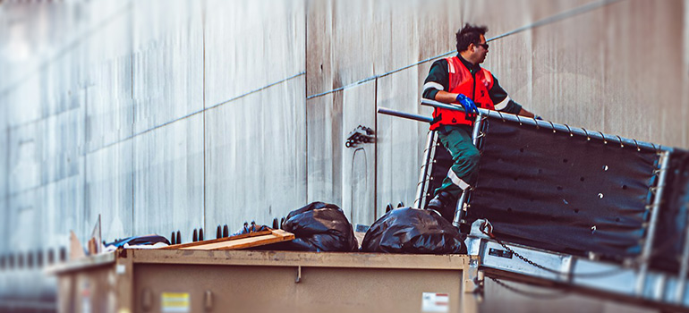 professionals decluttering your backyard