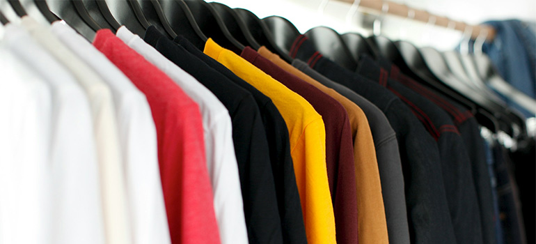 shirts on hangers