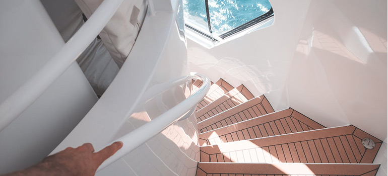 stairs on a boat