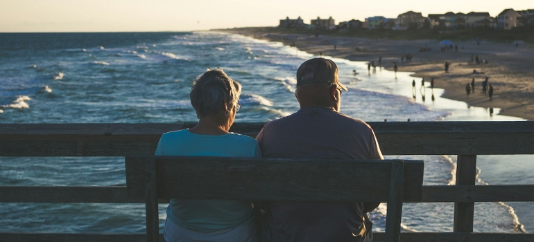 elderly couple