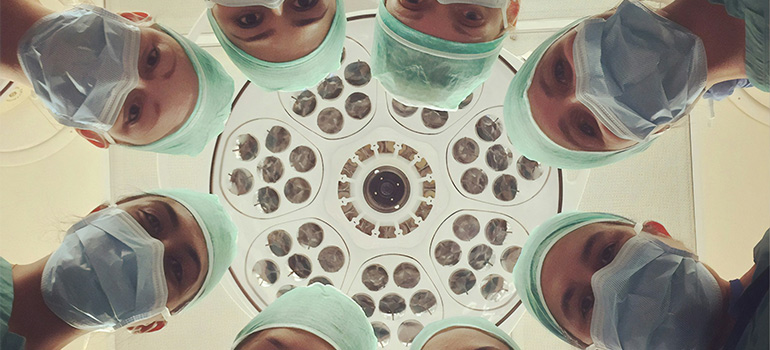 doctors at a surgery
