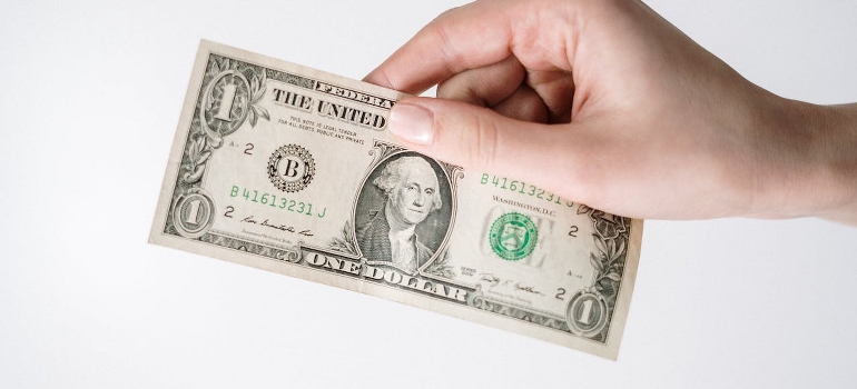 holding money