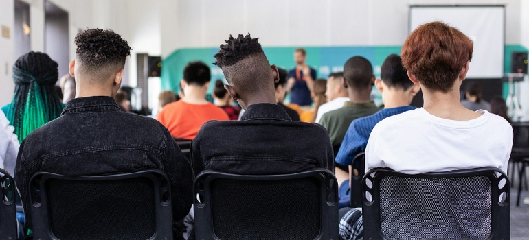 kids in class