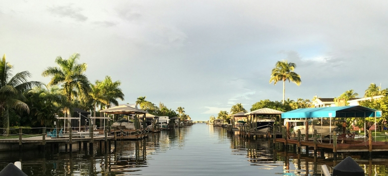 moving from Weston to Davie on a boat