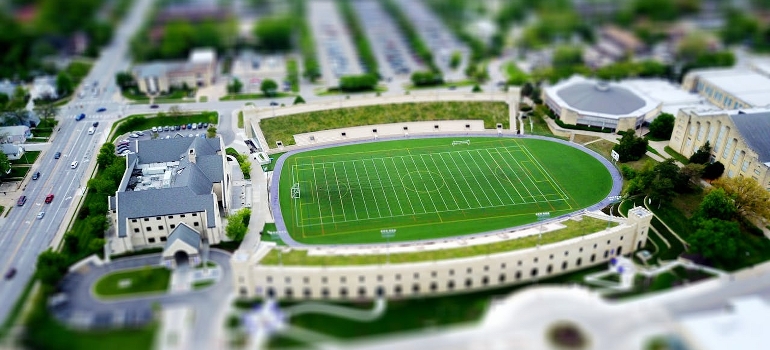 stadium on campus