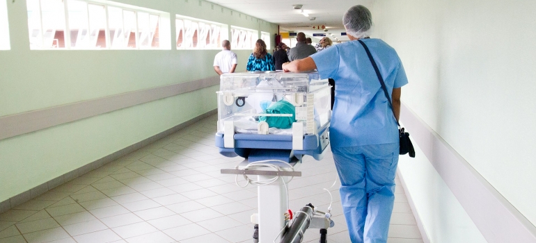 people in a hospital