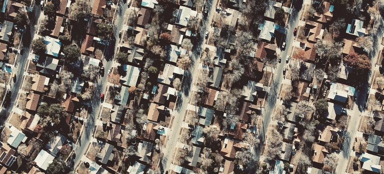 bird view of dallas