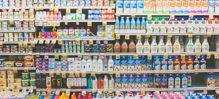 checking groceries after moving from Miami to Houston