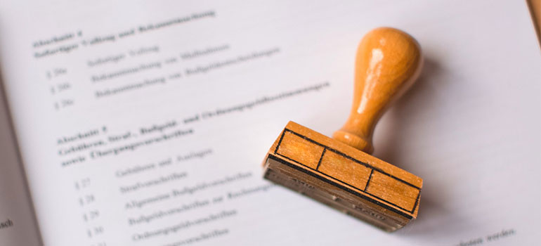 stamping documents