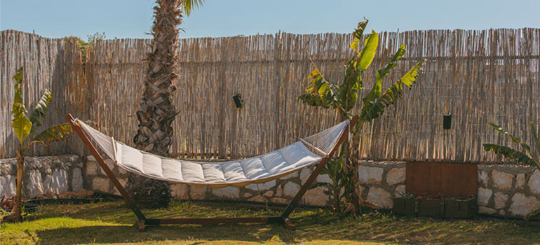 hammock in a yard