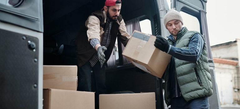 movers loading a truck
