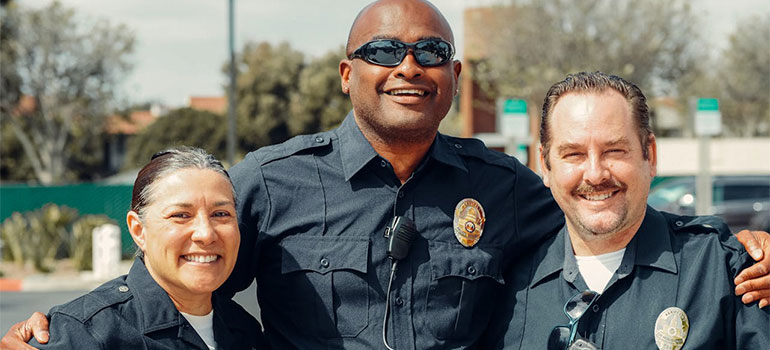 three cops